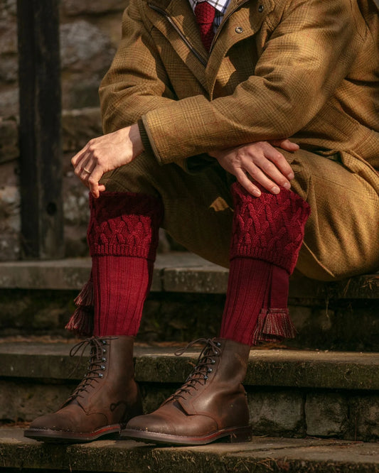 Chaussettes RANNOCH burgundy