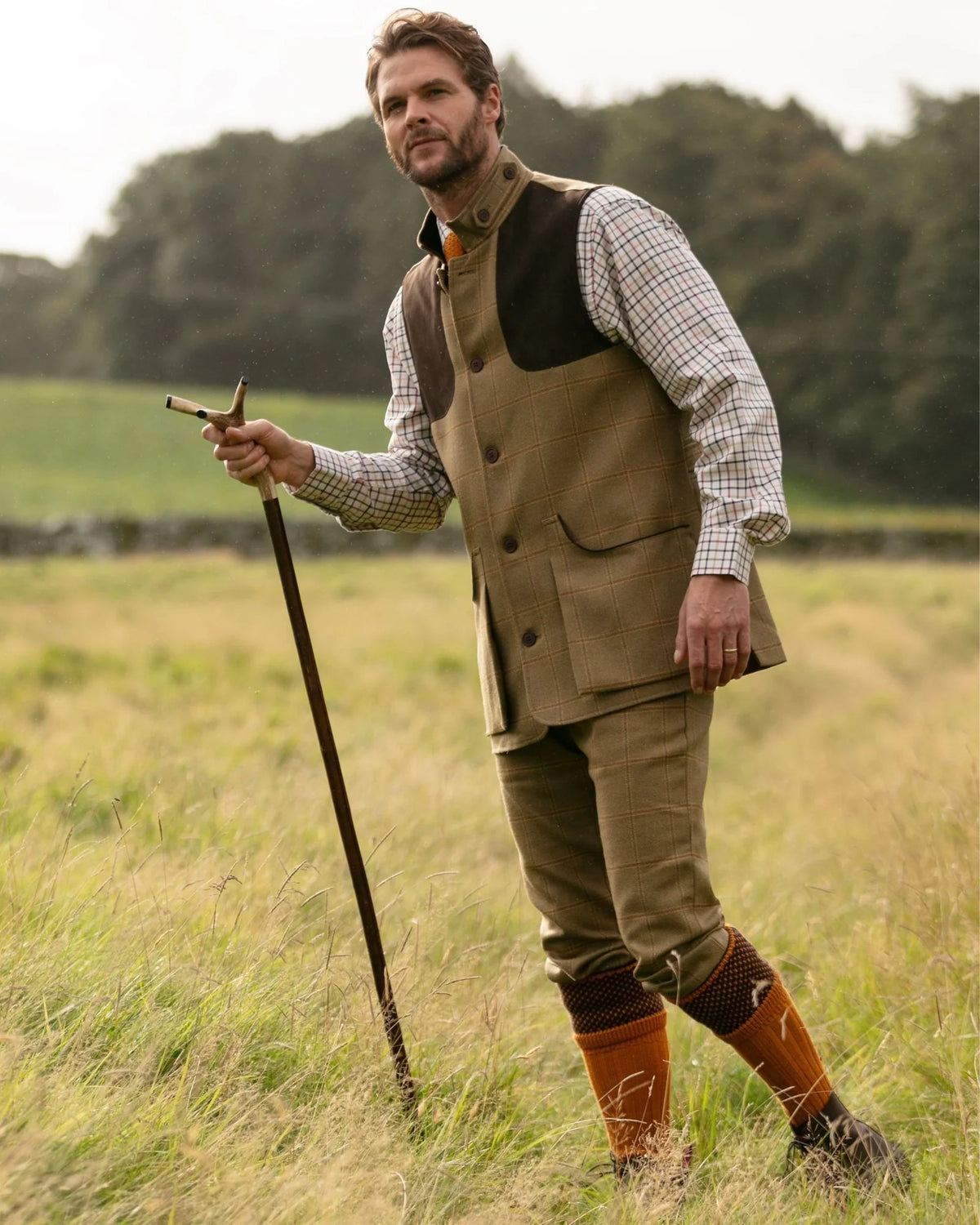 chaussettes de chasse knickers house of cheviot tayside ochre