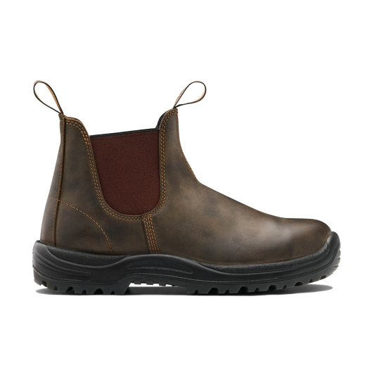Unisex Chelsea safety boots - #196 Rustic brown - Blundstone