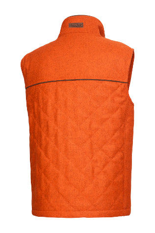 Gilet en loden Homme Prestige - Orange chiné - Rascher