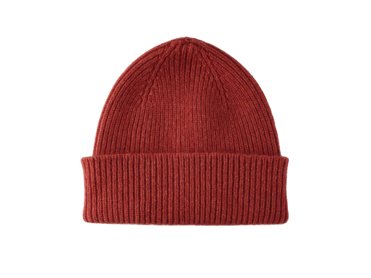 Bonnet en laine et angora Barra Russet Mackie