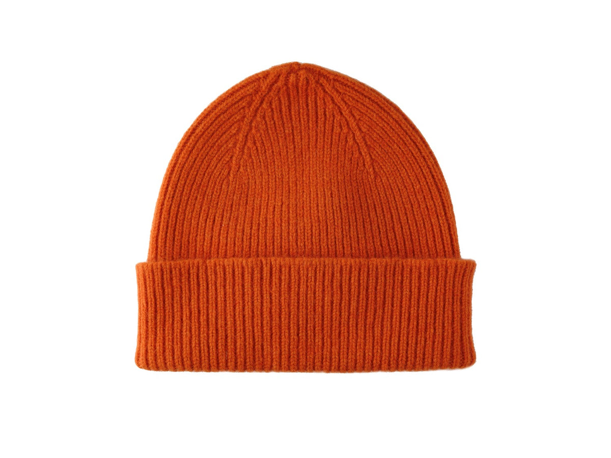 Bonnet en laine et angora mixte Barra Orange glow Mackie