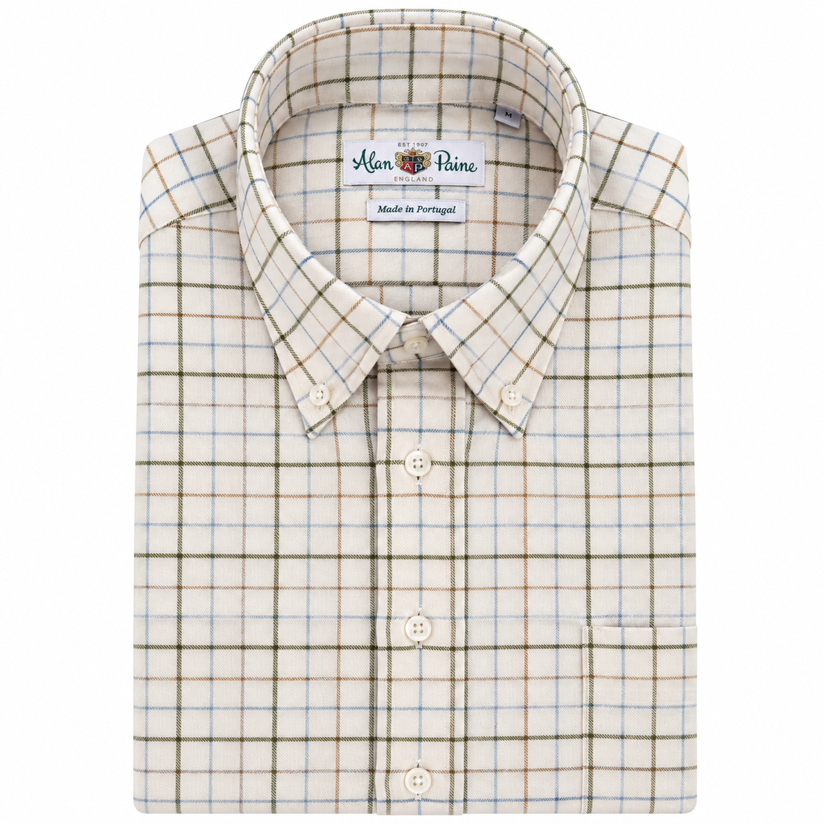 Chemise tattersall en coton Homme Mirfield - A2651B - Alan Paine