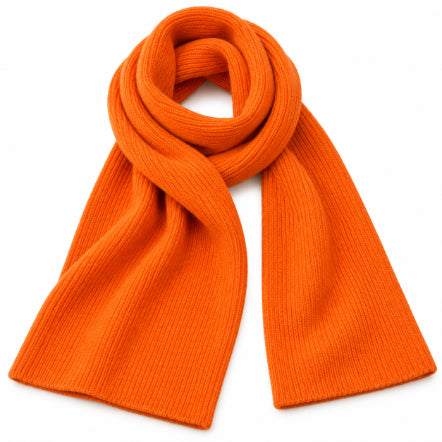 Echarpe en laine et angora Barra Orange glow Mackie