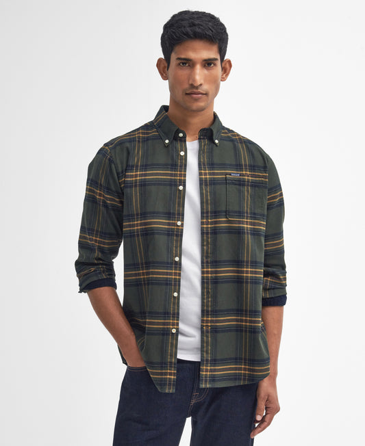 Chemise Portdown tailored olive