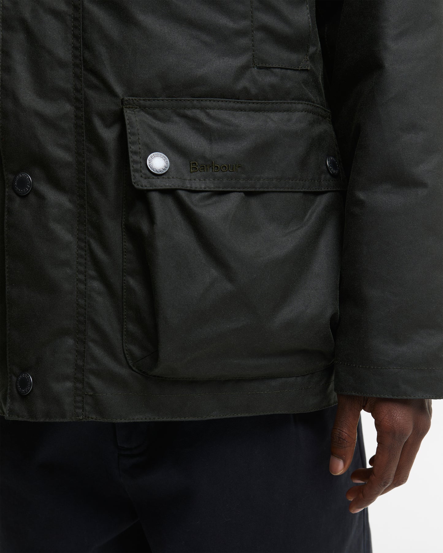 Veste huilée modern calssic Beaufort sage