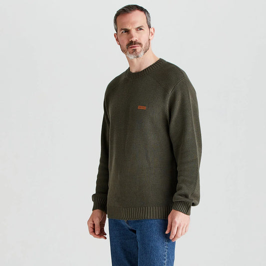 Pull tricot Homme Journeyman - Moss - Ridgeline of New Zealand