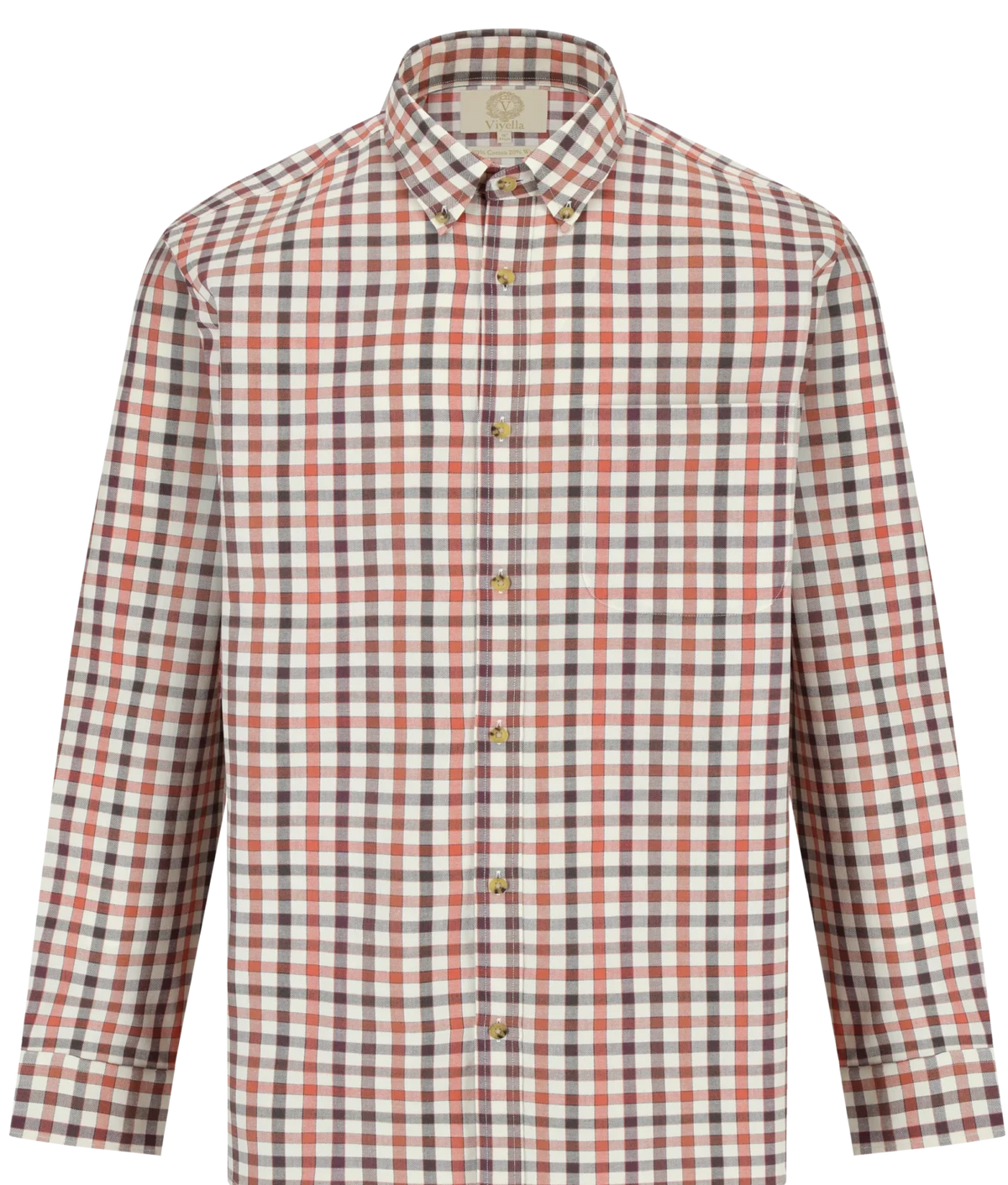 Chemise coton laine club check Homme - Mr Fox - Viyella