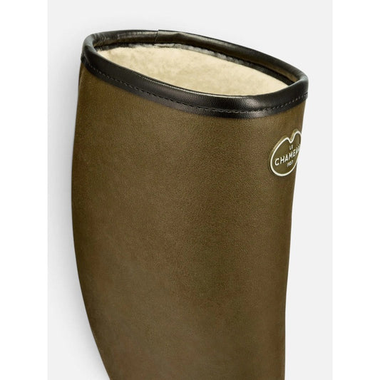 Bottes Femme doublées laine Giverny - Vert chameau - Le Chameau