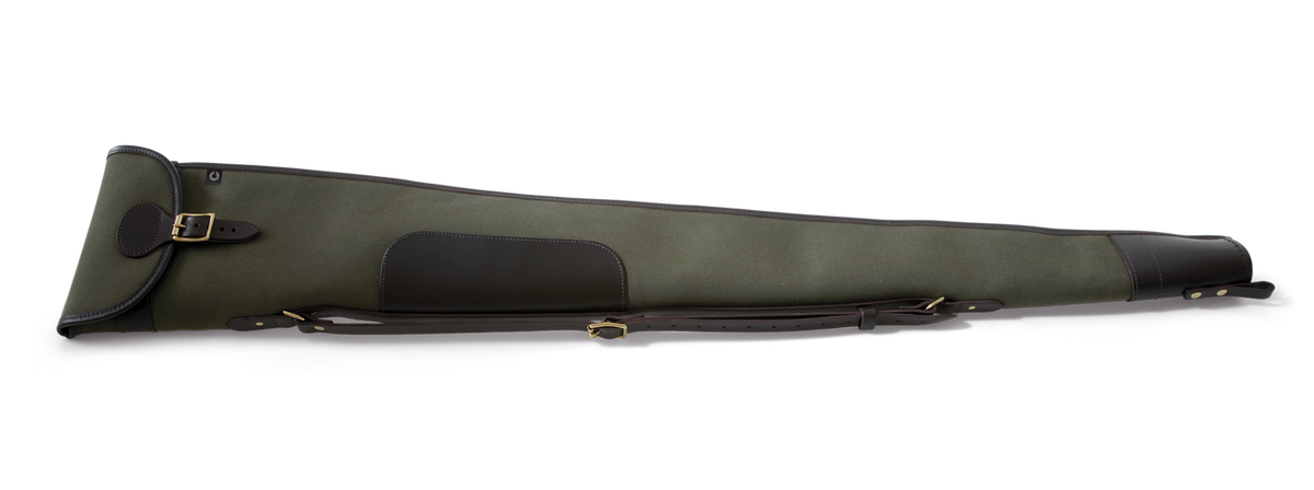 fourreau pour fusil de chasse en canvas et cuir croots rosedale