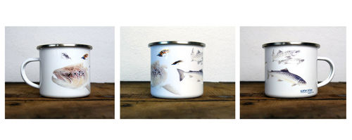 Mugs émaillés fly fishing