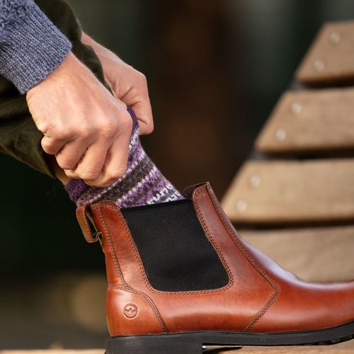 Chaussettes FAIRISLE thistle