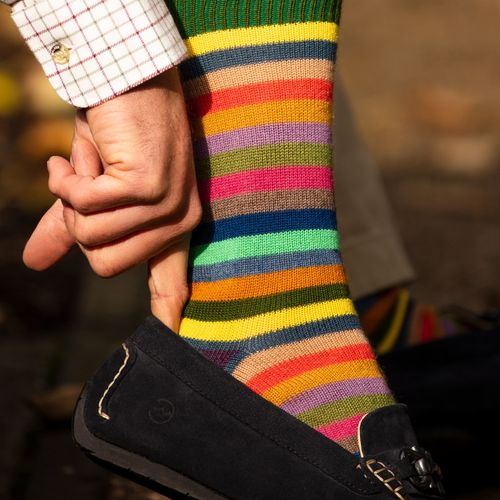 Chaussettes STRIPY ivy green