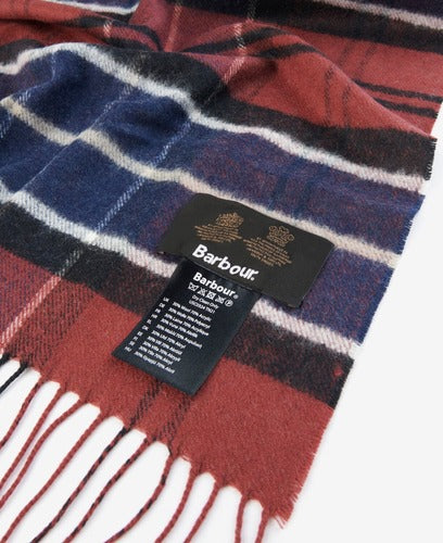 Echarpe Yaxley tartan cordovan
