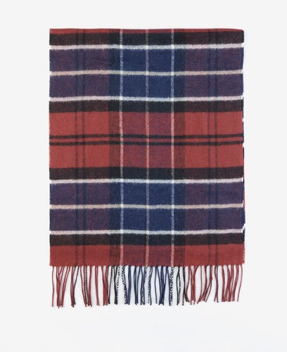Echarpe Yaxley tartan cordovan