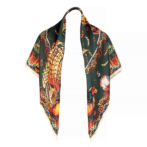Carré Heads or Tails Khaki large