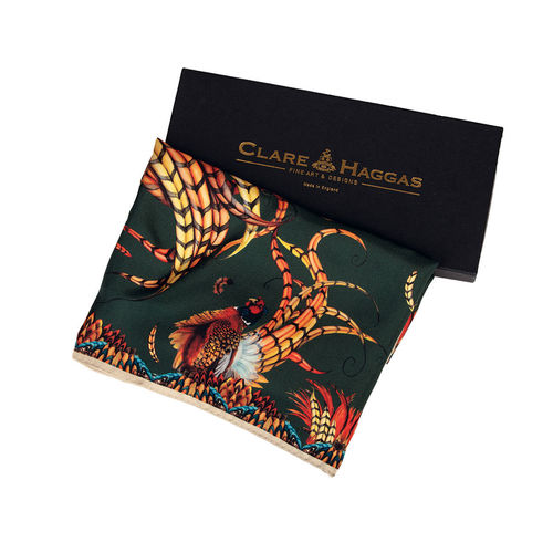 Narrow Heads or Tails navy scarf