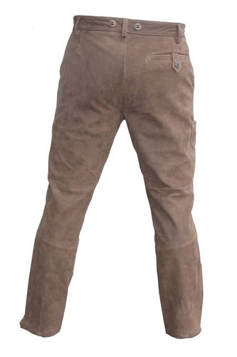 Pantalon cuir de buffle vert olive