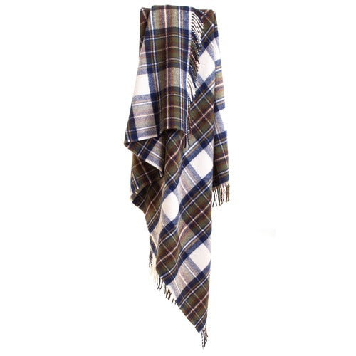 Plaid tartan Muted Blue Dress Stewart