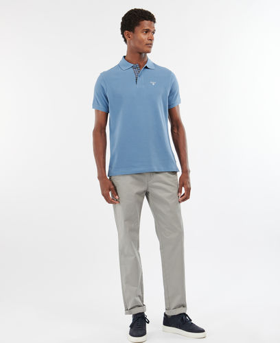 Force blue tartan polo
