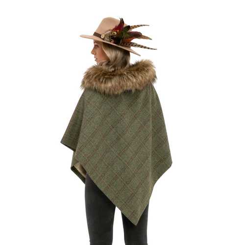 Poncho en tweed Femme - Ascot - Grace and Dotty
