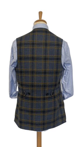 Gilet tweed Moorland JH2 bleu ochre