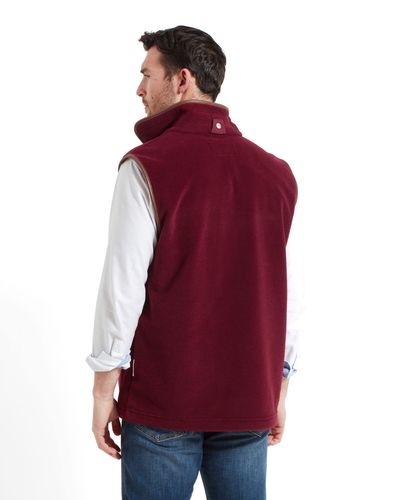 Gilet polaire Oakham claret