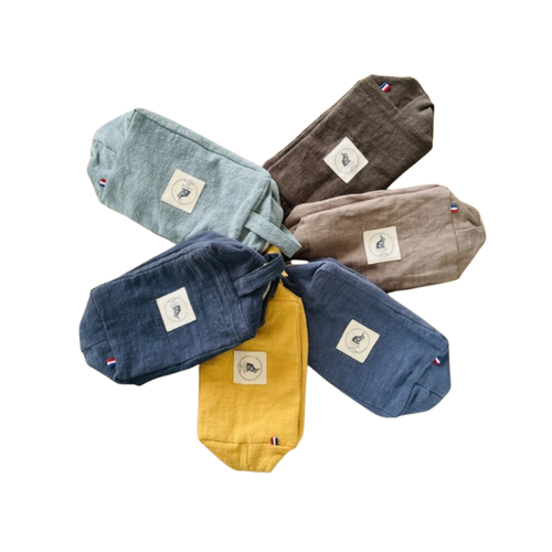 Trousse de toilette en lin