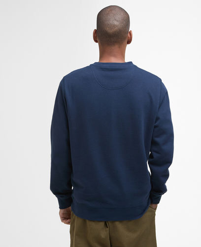 Sweat pique applique crew navy