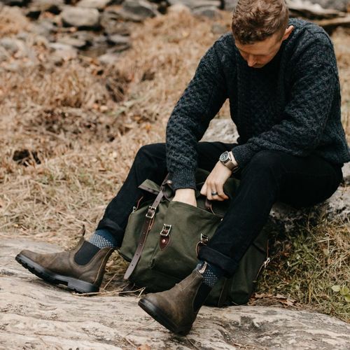 Boots Chelsea suede original dark olive