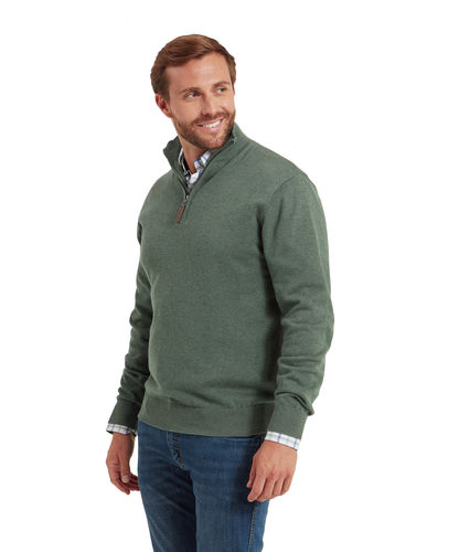 Pull coton Porthmeor quart de zip