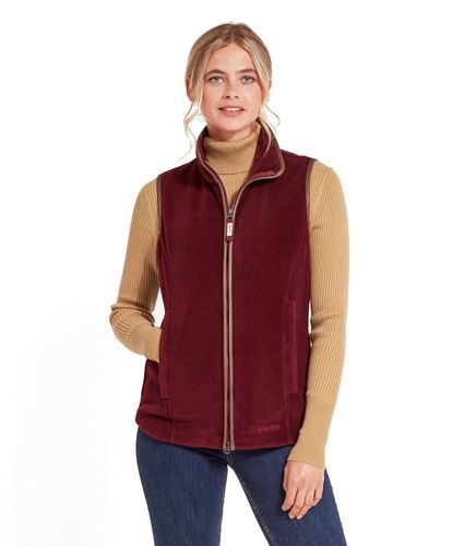Gilet polaire Lyndon claret femme