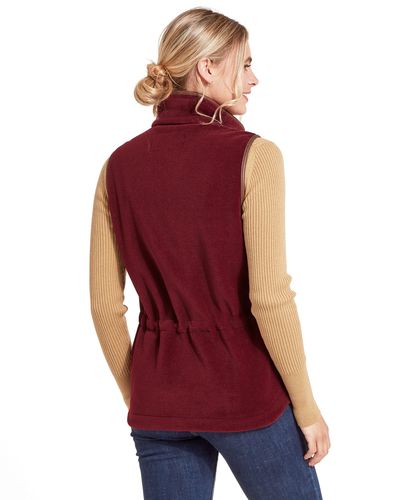 Gilet polaire Lyndon claret femme