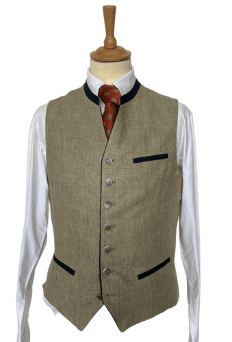 Gilet autrichien Walchsee lin 5 coloris