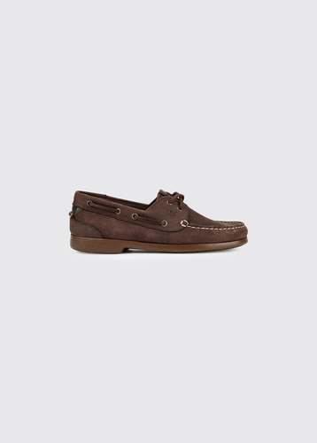 Chaussures bateau Flores Café femme