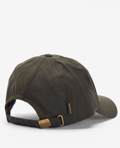 Olive waxed baseball cap