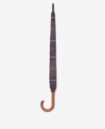 Large tartan umbrella