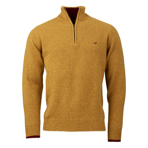 Brompton 1/4 Zip Lambswool Jumper