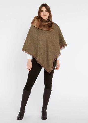 Poncho tweed Silverfir Burren