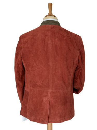 Österreichische Herren-Lederjacke Ladis - Koralle - Maximilian