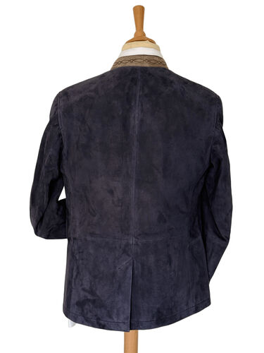 Österreichische Herren-Lederjacke Ladis - Marine - Maximilian