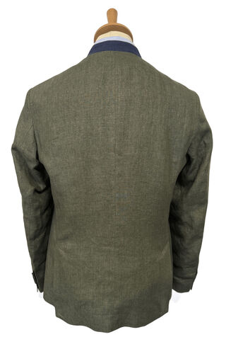 Veste autrichienne Murau olive en lin