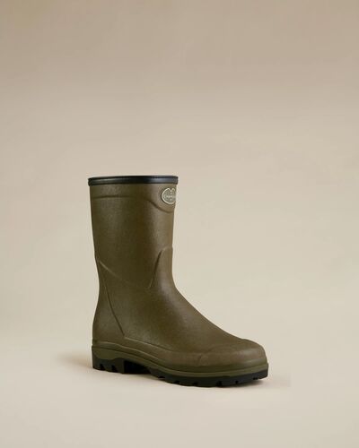 Bottillons country cross homme néoprène vert chameau