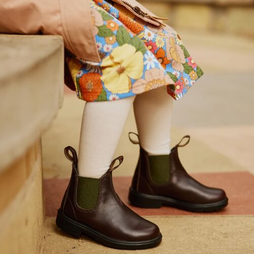 Boots Chelsea enfant espresso/olive
