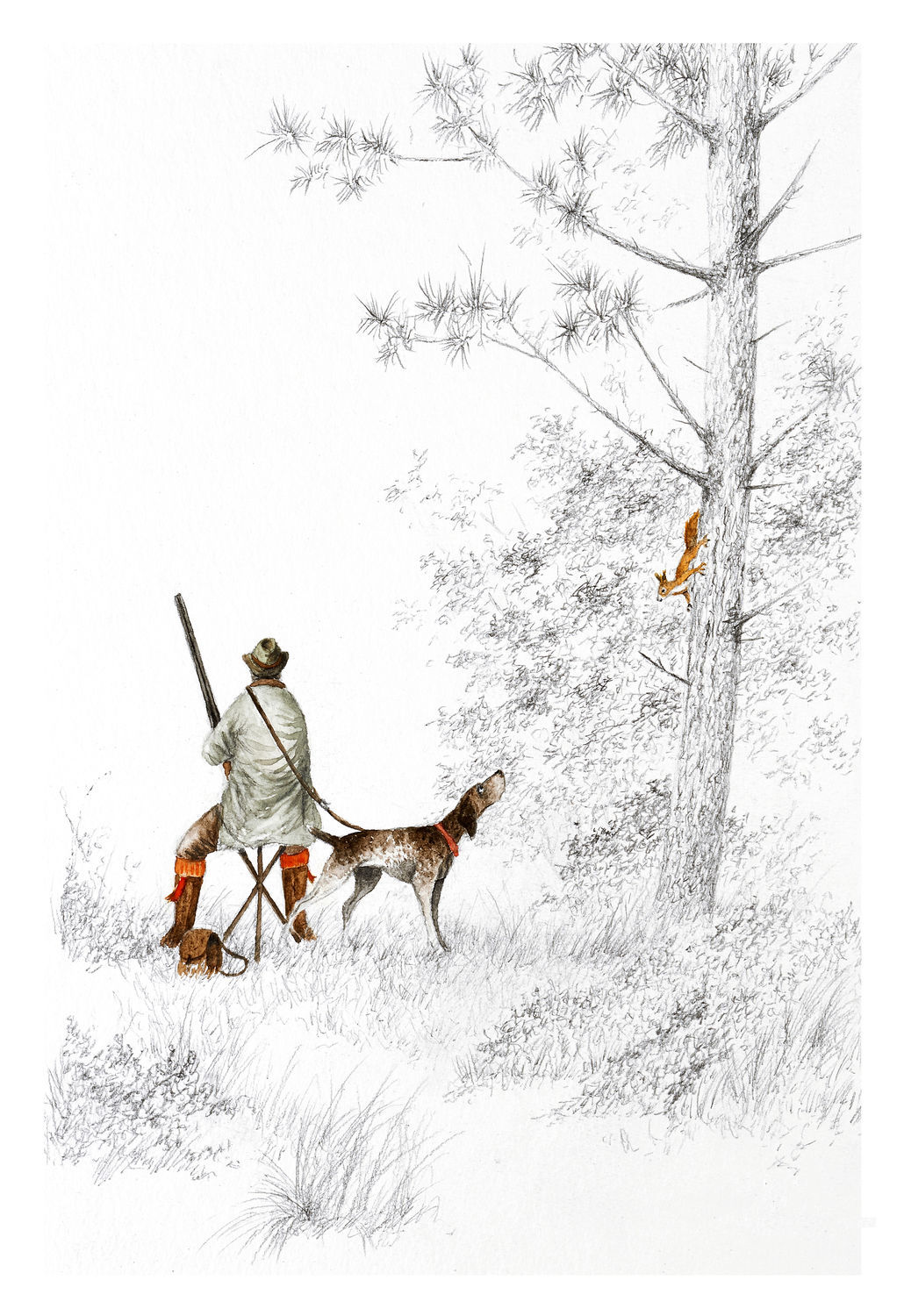 Tirages chasseur et écureuil
