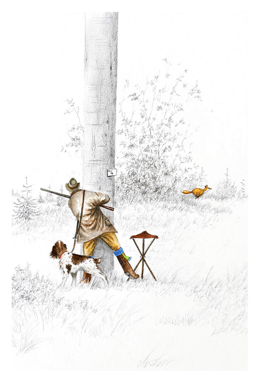 Tirages chasseur et renard