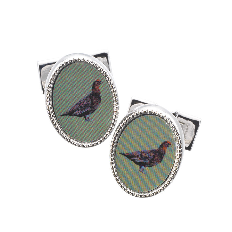 Boutons de manchette émaillés GROUSE
