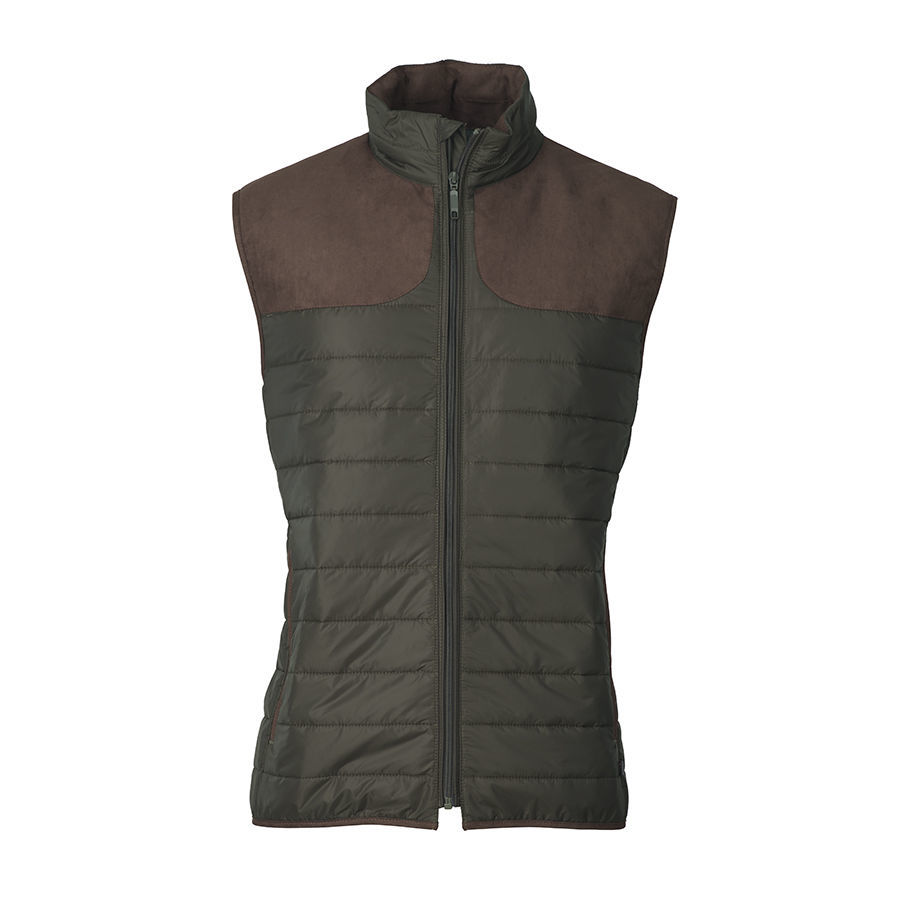 BOULTON quilted vest olive