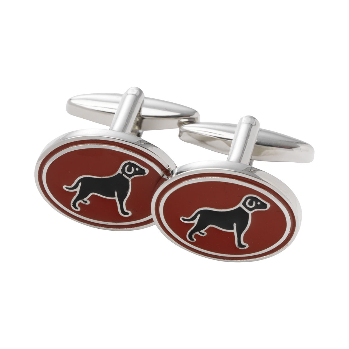 Boutons de manchette dog blood orange