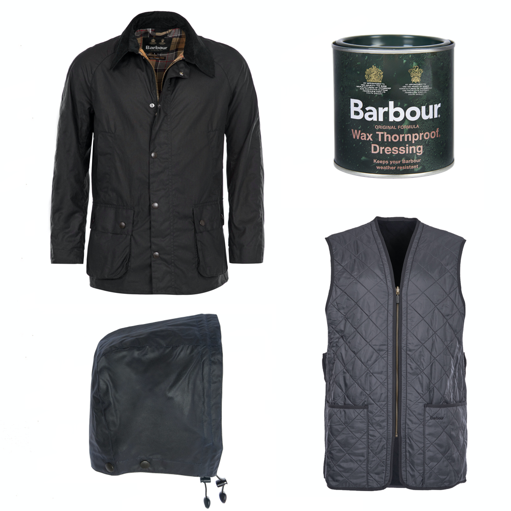 Ashby jacket + vest + hood + wax pack